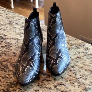 Marc Fischer snake skin ankle boot